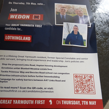 Thumbnail of leaflet - Great Yarmouth First leaflet