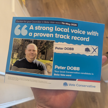 Thumbnail of leaflet - Conservative and Unionist Party leaflet