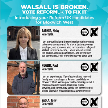 Thumbnail of leaflet - Reform UK leaflet