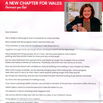 Thumbnail of leaflet - Labour Party leaflet