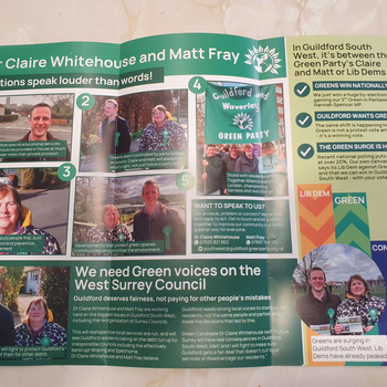 Thumbnail of leaflet - Green Party leaflet