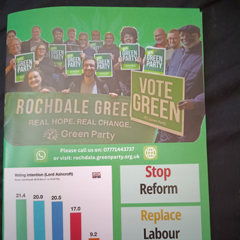 Thumbnail of leaflet - Green Party leaflet