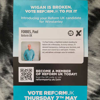 Thumbnail of leaflet - Reform UK leaflet
