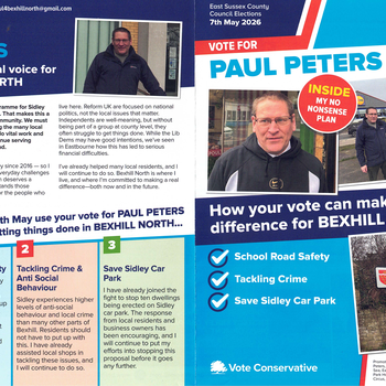 Thumbnail of leaflet - Conservative and Unionist Party leaflet