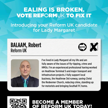 Thumbnail of leaflet - Reform UK leaflet