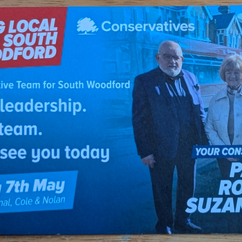 Thumbnail of leaflet - Conservative and Unionist Party leaflet