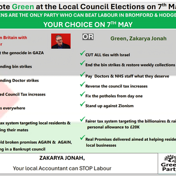 Thumbnail of leaflet - Green Party leaflet
