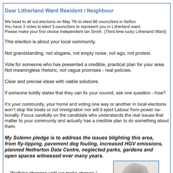 Thumbnail of leaflet - Independent leaflet