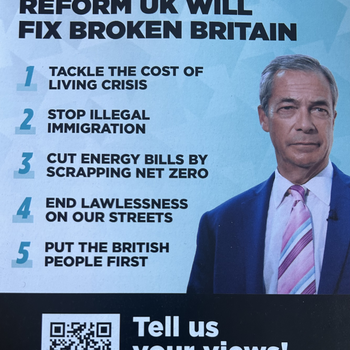 Thumbnail of leaflet - Reform UK leaflet