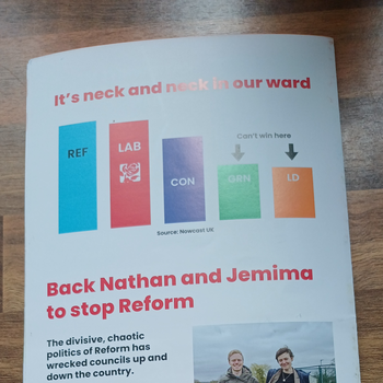 Thumbnail of leaflet - Labour and Co-operative Party leaflet