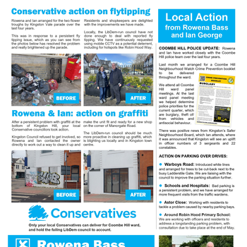 Thumbnail of leaflet - Conservative and Unionist Party leaflet