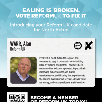 Thumbnail of leaflet - Reform UK leaflet