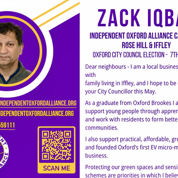 Thumbnail of leaflet - Independent Oxford Alliance leaflet