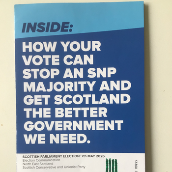 Thumbnail of leaflet - Conservative and Unionist Party leaflet