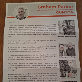 Thumbnail of leaflet - Labour Party leaflet