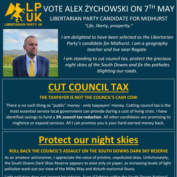 Thumbnail of leaflet - Libertarian Party leaflet