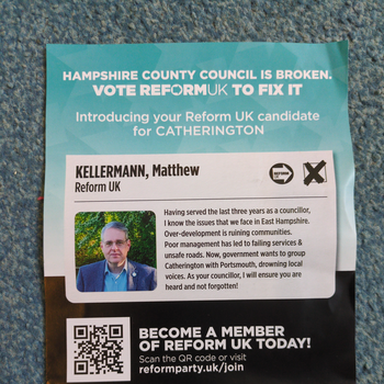 Thumbnail of leaflet - Reform UK leaflet