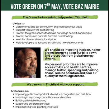 Thumbnail of leaflet - Green Party leaflet