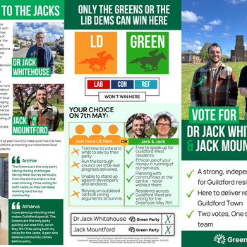 Thumbnail of leaflet - Green Party leaflet