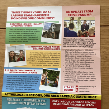 Thumbnail of leaflet - Labour Party leaflet