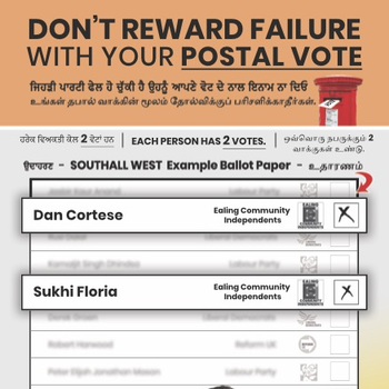 Thumbnail of leaflet - Ealing Community Independents Party leaflet