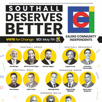 Thumbnail of leaflet - Ealing Community Independents Party leaflet