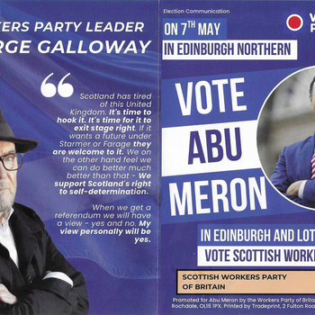 Thumbnail of leaflet - Workers Party of Britain leaflet