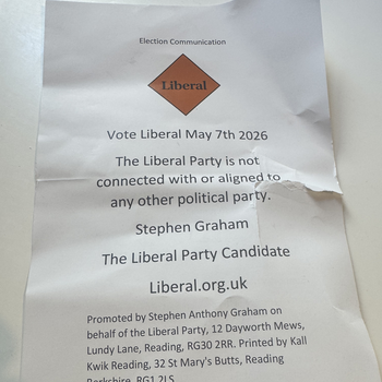 Thumbnail of leaflet - The Liberal Party leaflet