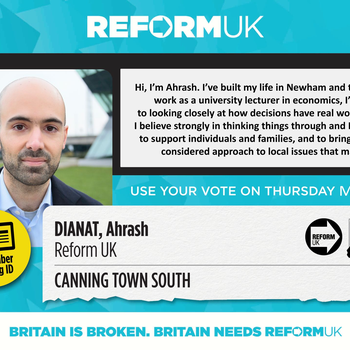 Thumbnail of leaflet - Reform UK leaflet
