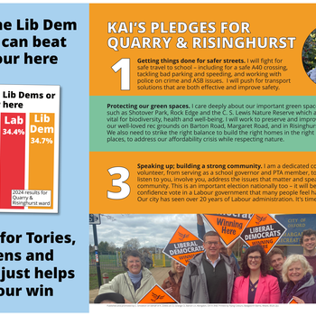 Thumbnail of leaflet - Liberal Democrats leaflet