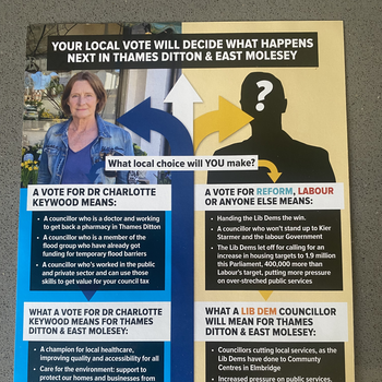 Thumbnail of leaflet - Conservative and Unionist Party leaflet