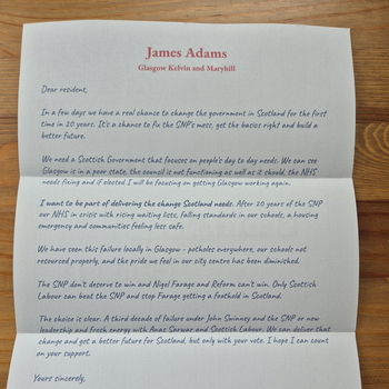 Thumbnail of leaflet - Labour Party leaflet