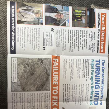 Thumbnail of leaflet - Liberal Democrats leaflet