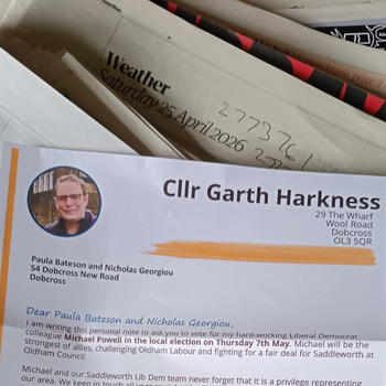 Thumbnail of leaflet - Liberal Democrats leaflet