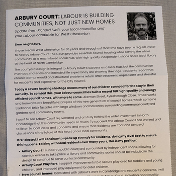 Thumbnail of leaflet - Labour Party leaflet
