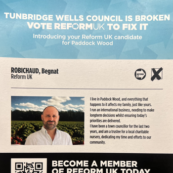 Thumbnail of leaflet - Reform UK leaflet
