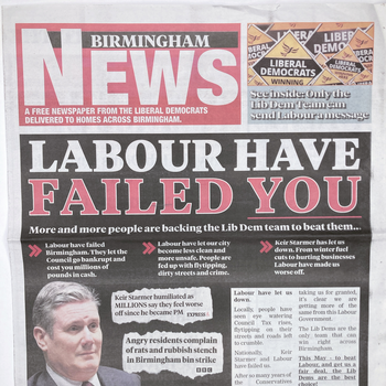 Thumbnail of leaflet - Liberal Democrats leaflet