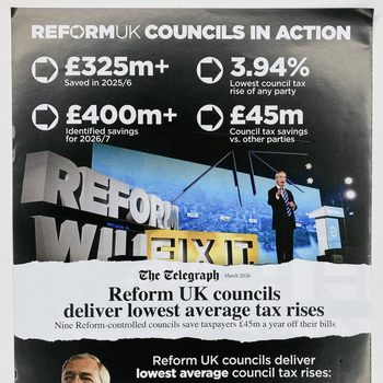 Thumbnail of leaflet - Reform UK leaflet