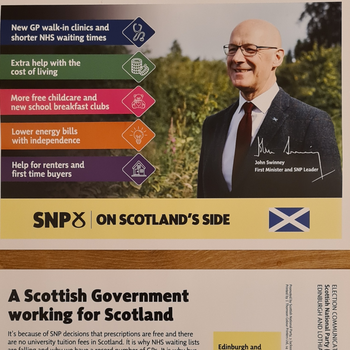 Thumbnail of leaflet - Scottish National Party (SNP) leaflet