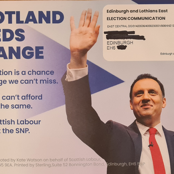 Thumbnail of leaflet - Labour Party leaflet