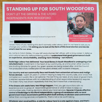 Thumbnail of leaflet - Labour Party leaflet