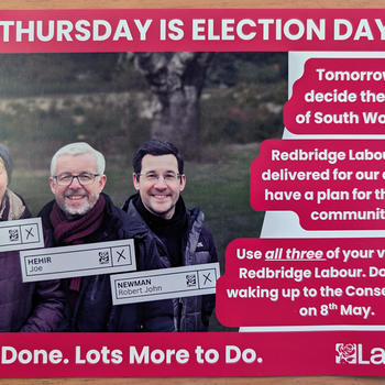 Thumbnail of leaflet - Labour Party leaflet