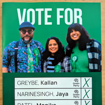 Thumbnail of leaflet - Green Party leaflet