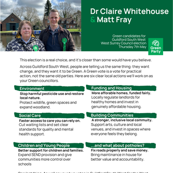 Thumbnail of leaflet - Green Party leaflet
