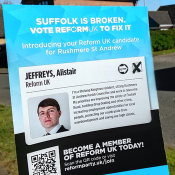 Thumbnail of leaflet - Reform UK leaflet
