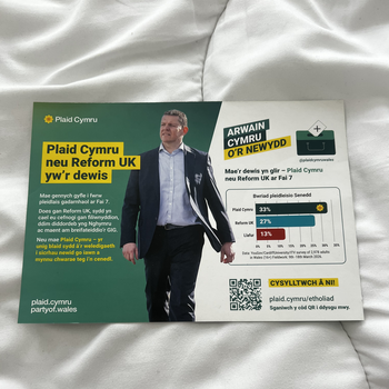 Thumbnail of leaflet - Plaid Cymru - The Party of Wales leaflet