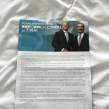 Thumbnail of leaflet - Reform UK leaflet