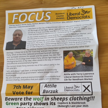 Thumbnail of leaflet - Liberal Democrats leaflet
