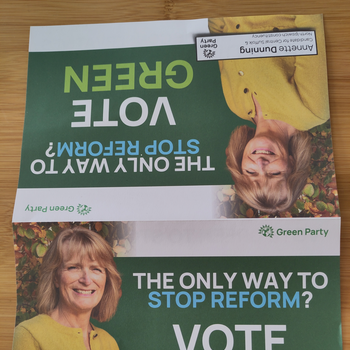 Thumbnail of leaflet - Green Party leaflet