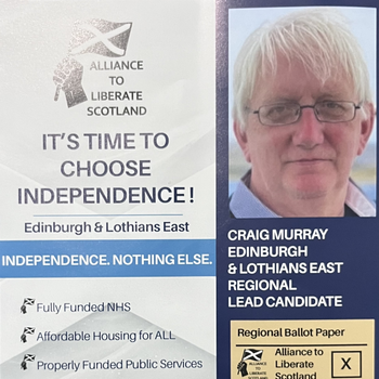 Thumbnail of leaflet - Alliance to Liberate Scotland leaflet